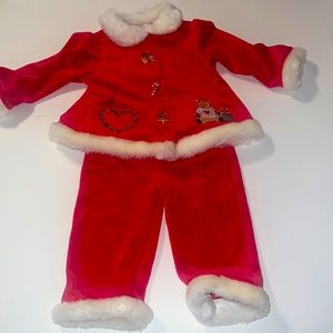 First Impressions Baby Girl Christmas Two Piece